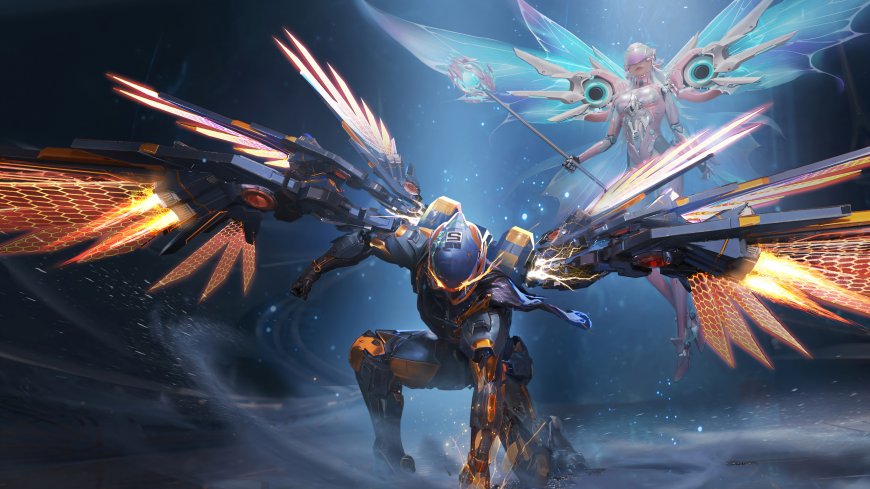 网易王牌竞速 机甲时装 情侣 游戏壁纸