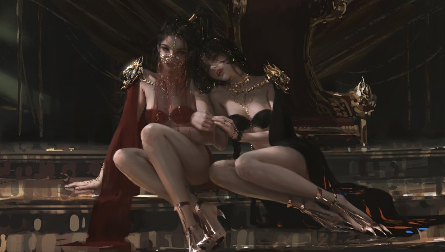 WLOP-鬼刀 风曳 风铃 插画壁纸