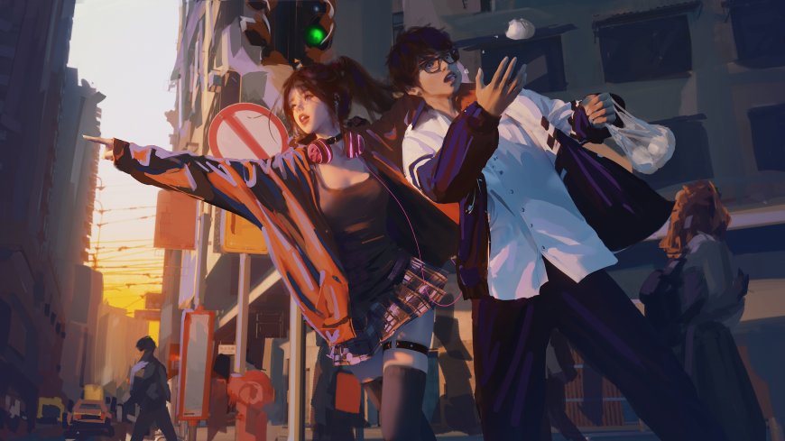  月牙儿 希扬 《云虫》wlop 原创手绘壁纸  