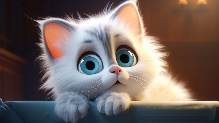 Ai 可爱小猫 超萌大眼壁纸