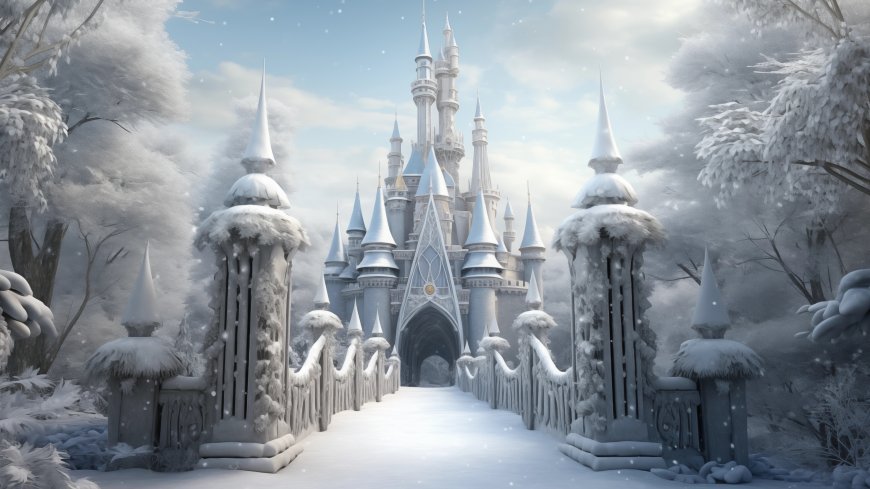 冰雪城堡 唯美3d 动漫壁纸