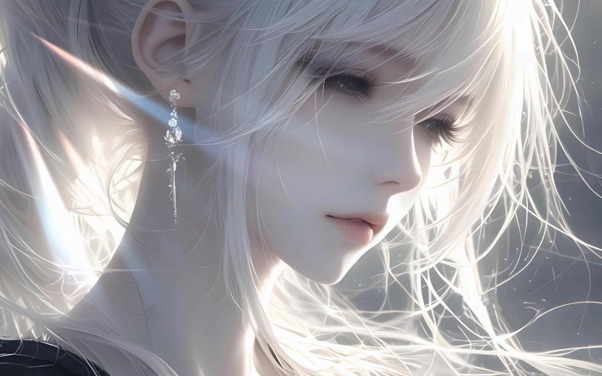 白发少女4K动漫壁纸