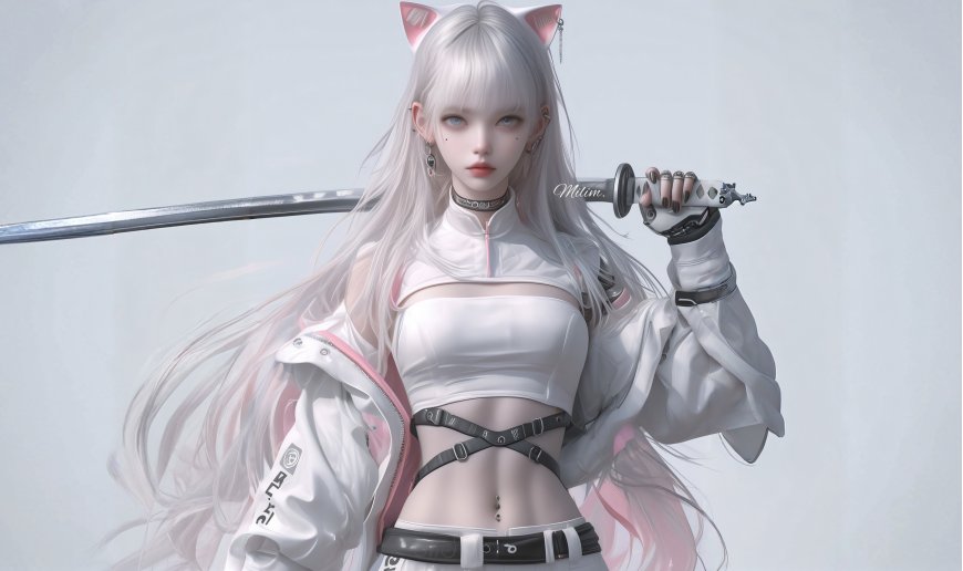 女武士猫女动漫图片