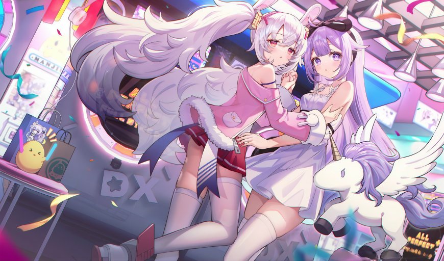 3D 粉色系双马尾少女壁纸