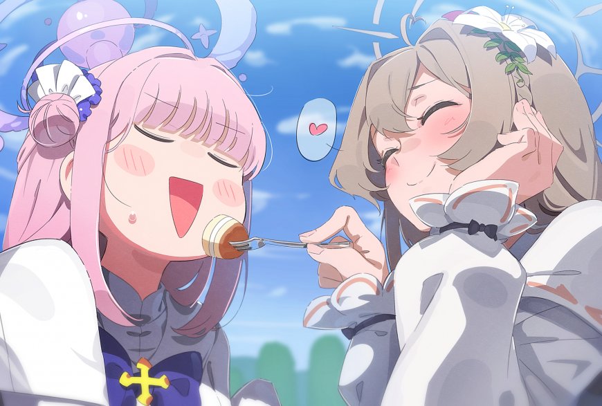 萌系少女喂食互动动漫壁纸