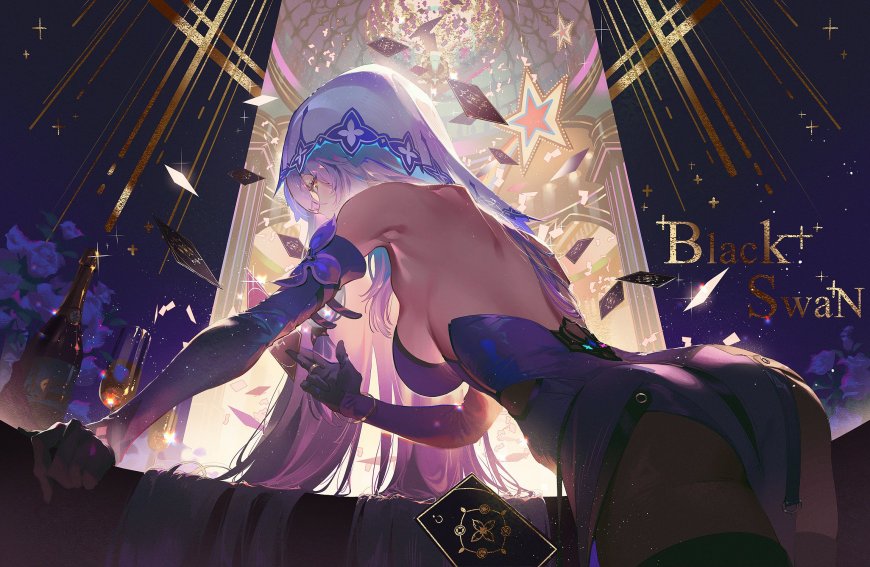 游戏《崩坏：星穹铁道》黑天鹅角色插画壁纸