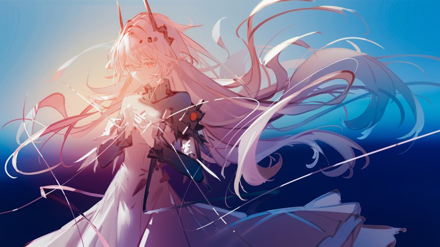 长发机甲少女插画壁纸