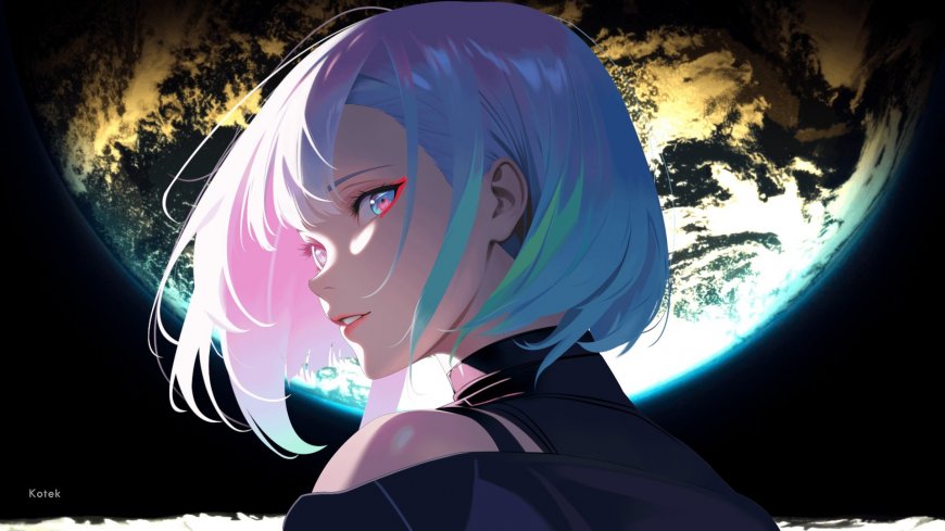 赛博朋克边缘行者露西插画壁纸