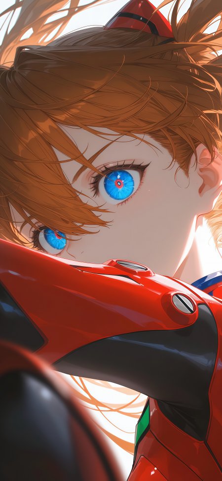 《新世纪福音战士》明日香插画手机壁纸