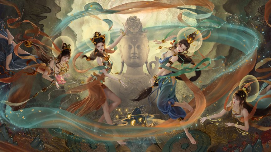 敦煌飞天 古风舞蹈电脑壁纸