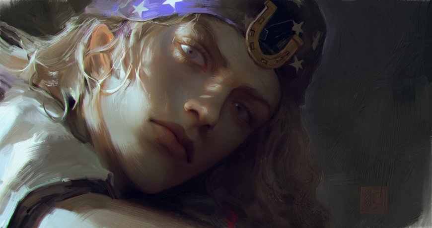 艺术肖像插画壁纸