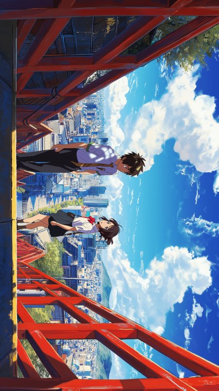 动漫《你的名字》经典场景壁纸