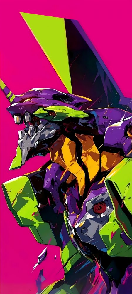 动漫《新世纪福音战士》EVA 机甲插画壁纸