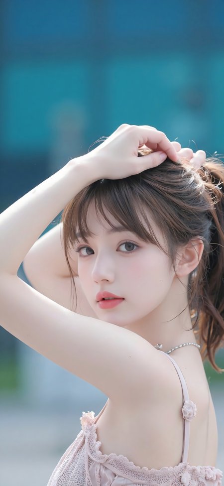 青春甜美女生素材壁纸