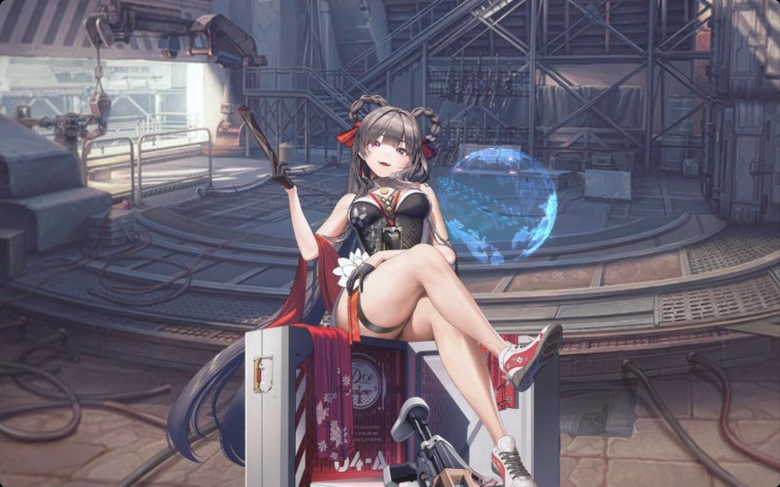 赛博工厂美少女动漫壁纸