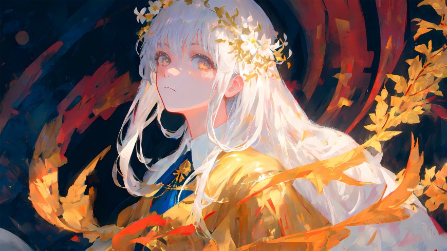 花之少女奇幻风格动漫壁纸
