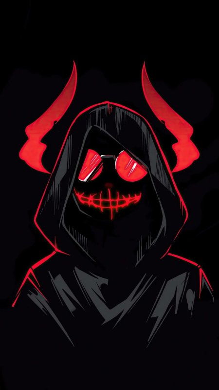 暗黑系恶魔风动漫形象手机壁纸