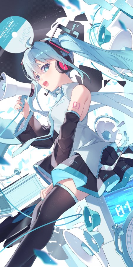 初音未来动漫风格手机壁纸