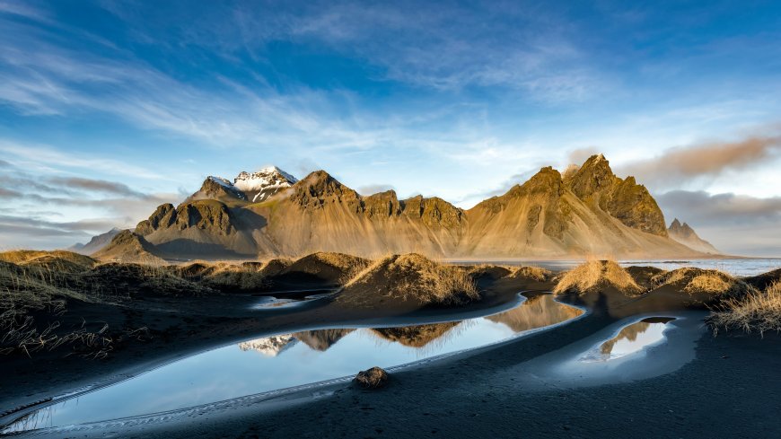 壮丽冰岛山川湖泊自然风景摄影壁纸