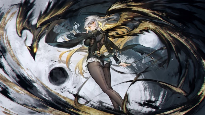 龙形特效少女插画壁纸