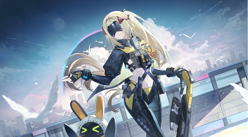 机械风未来感二次元角色壁纸