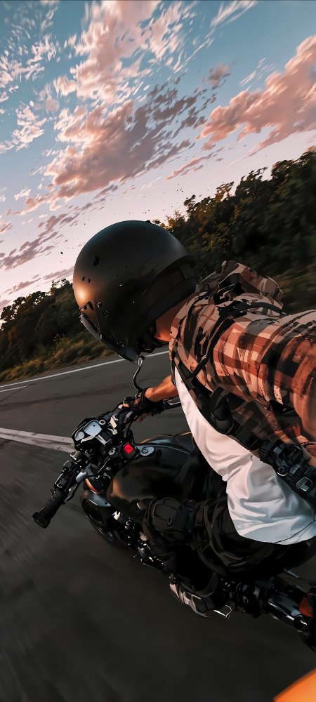 机车少年街头风手机壁纸