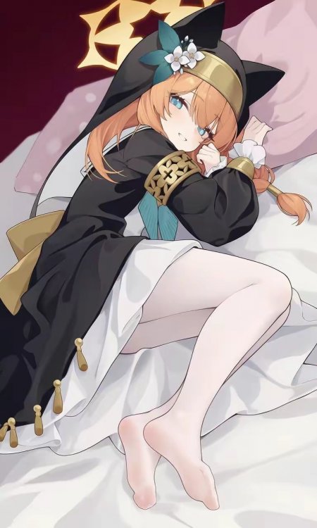 猫耳二次元少女甜美风手机壁纸