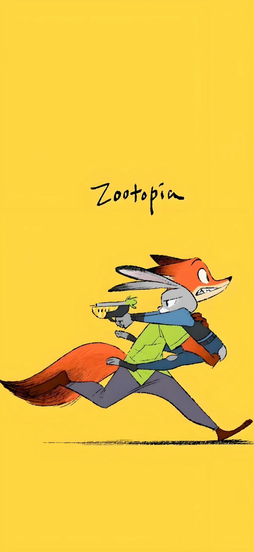 《疯狂动物城》角色趣味互动手机壁纸