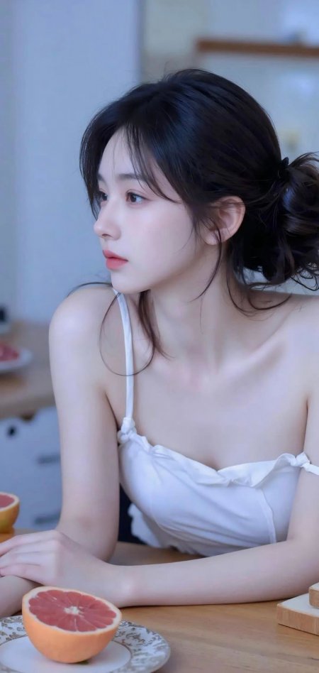 清新居家少女手机壁纸