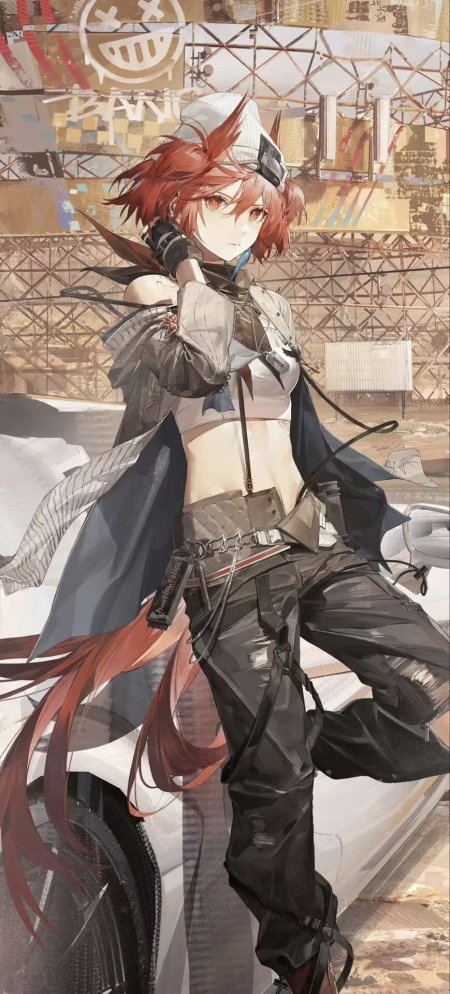 朋克风动漫少女手机壁纸
