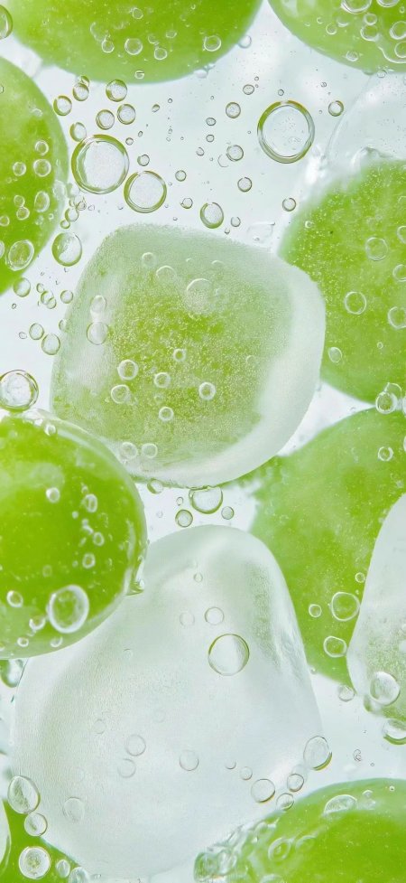青提气泡水手机壁纸