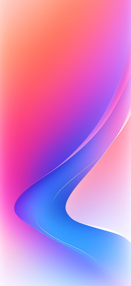 渐变色彩曲线艺术手机壁纸
