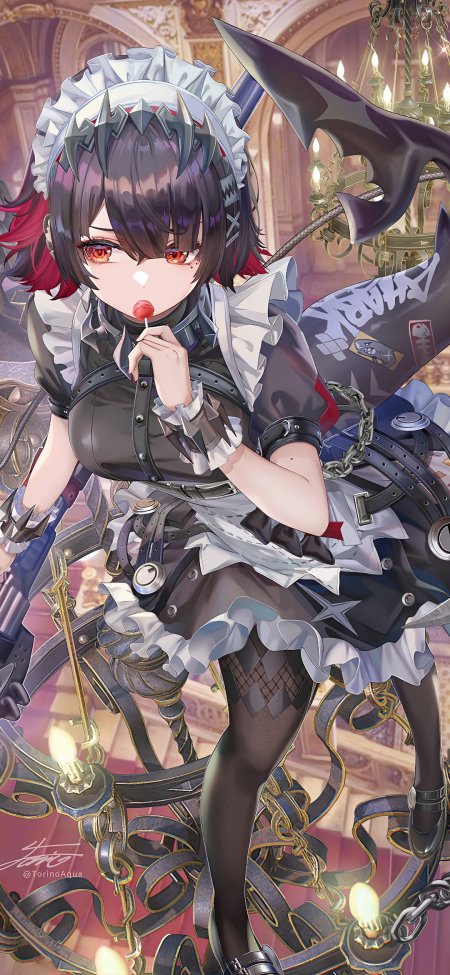 暗黑女仆风少女手机壁纸