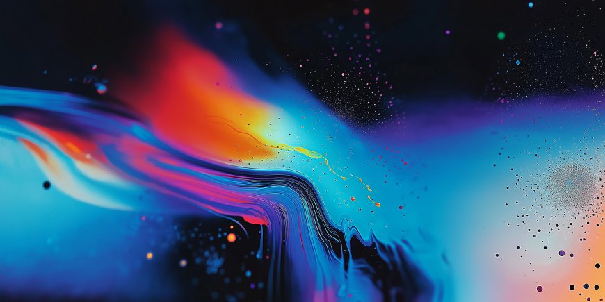 彩色流体渐变抽象艺术壁纸