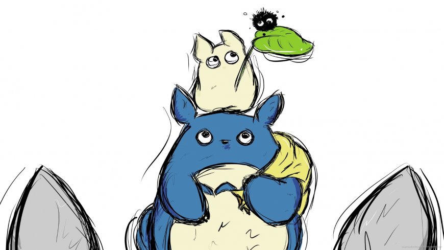 龙猫可爱形象电脑壁纸