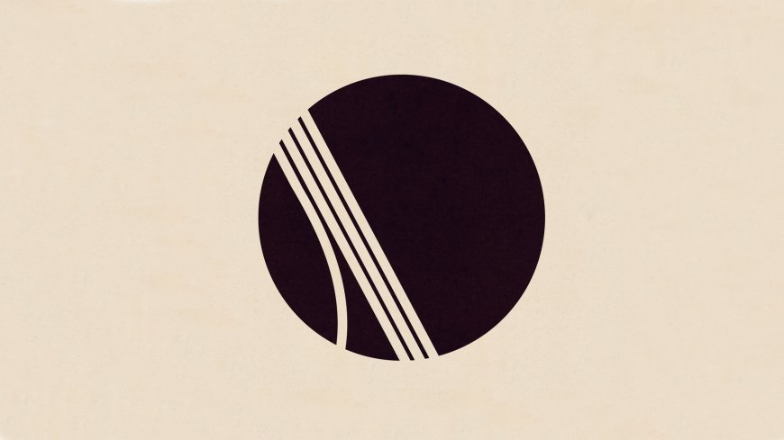 极简圆形线条抽象艺术壁纸