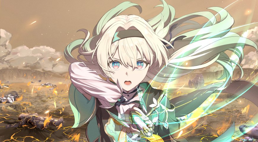 金发战斗少女科幻动漫壁纸