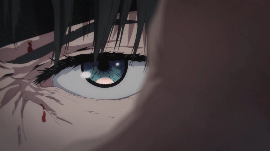 细腻《咒术回战》角色眼睛特写插画壁纸