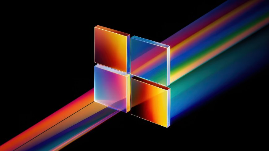 微软 Windows 彩色玻璃标志壁纸