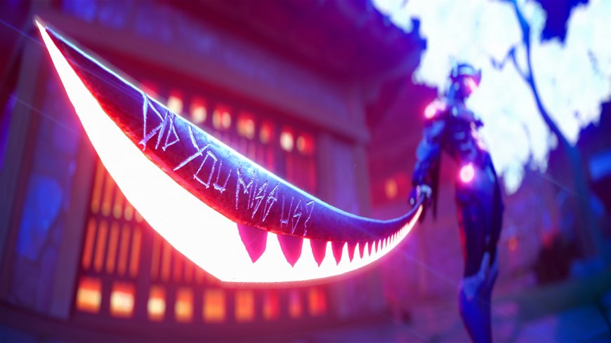 炫酷科幻风发光武器与角色场景壁纸