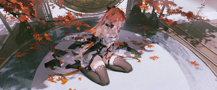 游戏《崩坏：星穹铁道》姬子秋日氛围感场景插画壁纸