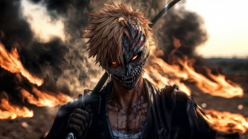 死神黑崎一护虚化战斗动漫壁纸