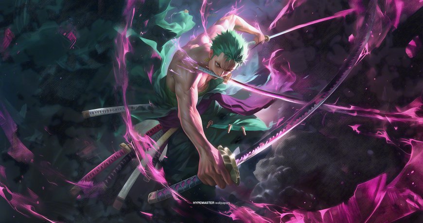 海贼王索隆三刀流特效电脑壁纸