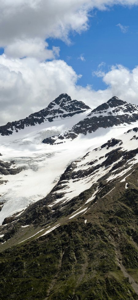 雪山冰川云端自然风景手机壁纸