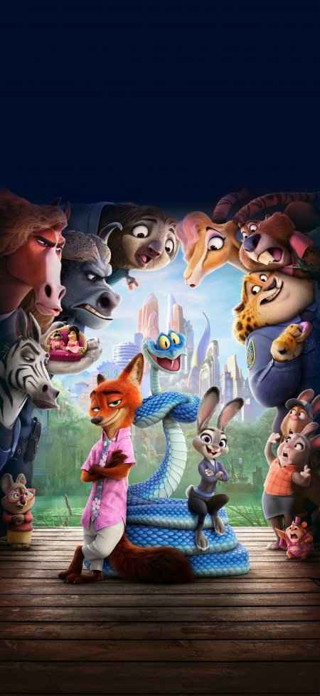 《疯狂动物城 2》全角色群像卡通手机壁纸