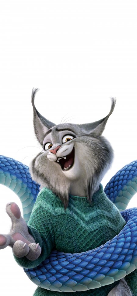 《疯狂动物城 2》灰猫卡通角色手机壁纸