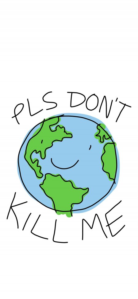 地球环保主题手绘手机壁纸