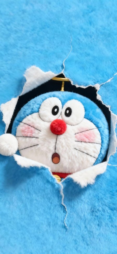 哆啦A梦破洞可爱风手机壁纸