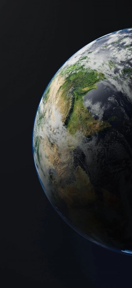 地球星球太空视角高清摄影手机壁纸