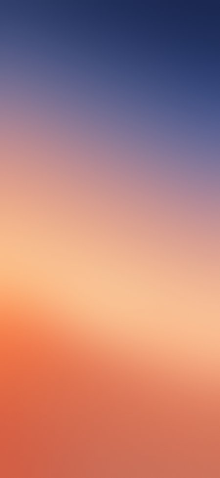 蓝色橙色渐变背景简约手机壁纸
